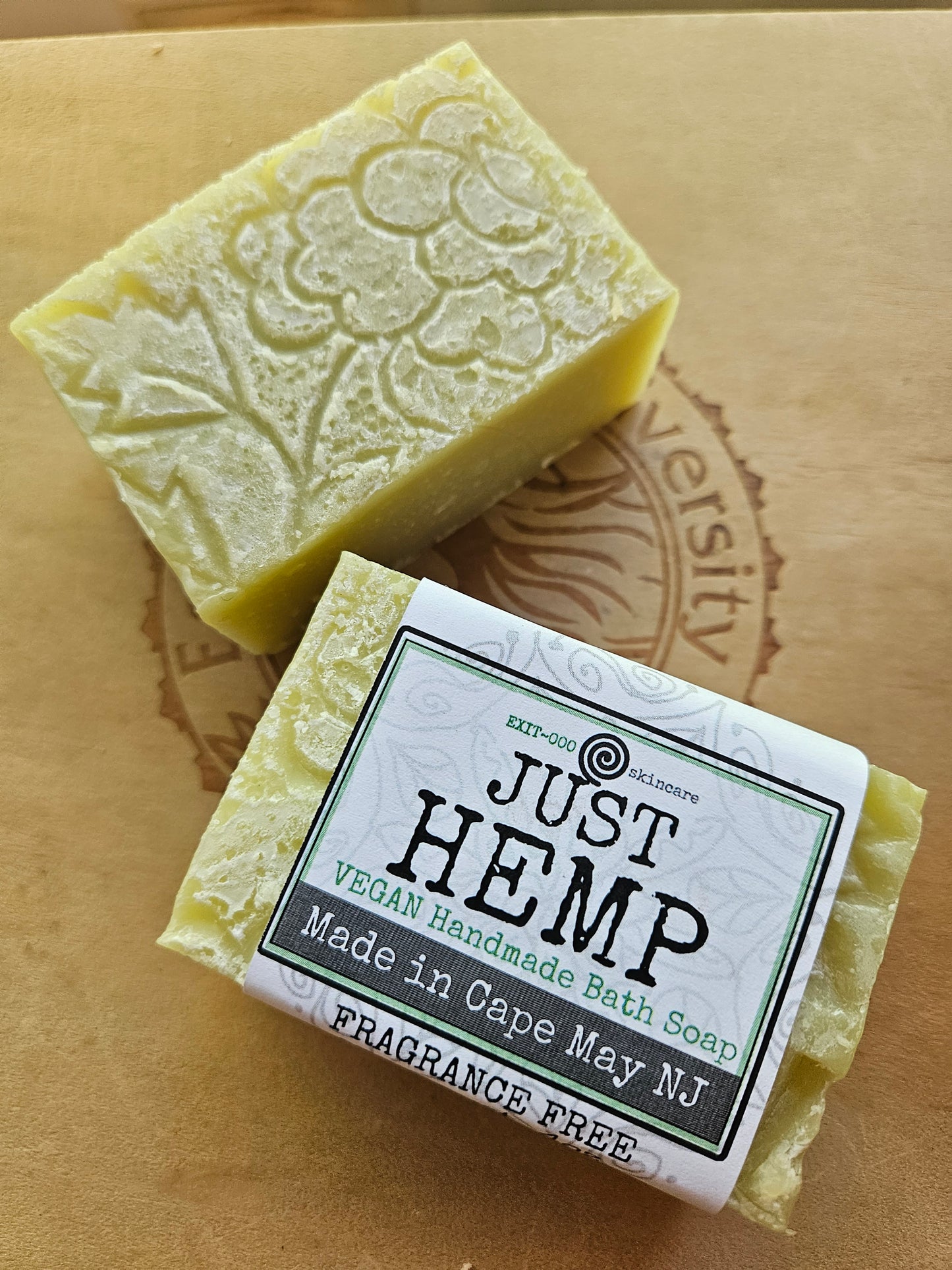 Soap Bar: VEGAN JUST HEMP SOAP frag-free