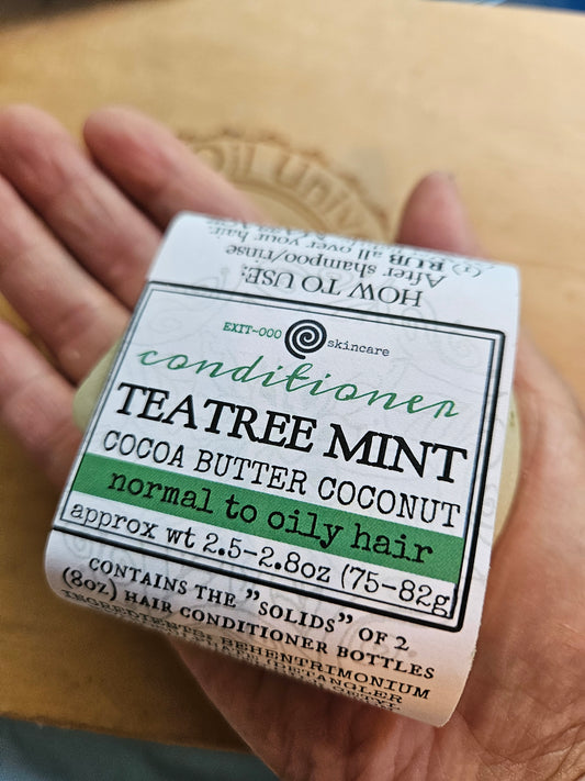 Hair: Tea Tree Mint Solid Hair Conditioner Bar