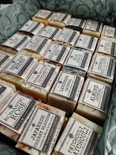 WS: 50 Soap Bars Labeled Assorted