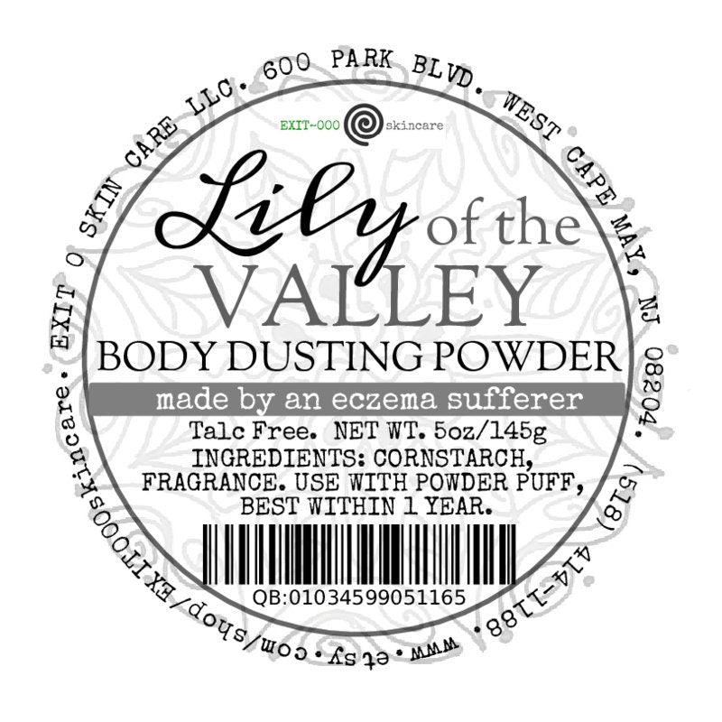 Spec: Lily of the Valley Body Dusting Powder with Puff