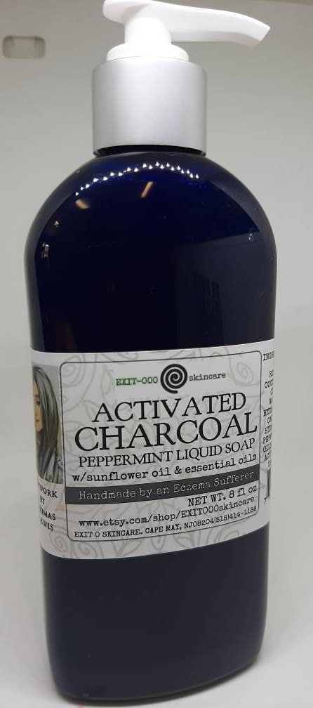 LiqSp: Activated Charcoal Peppermint Liquid Soap