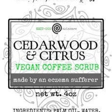 SBar: VEGAN CEDARWOOD CITRUS Coffee Scrub