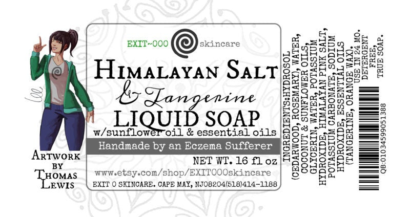 LiqSp: Himalayan Salt & Tangerine Liquid Soap