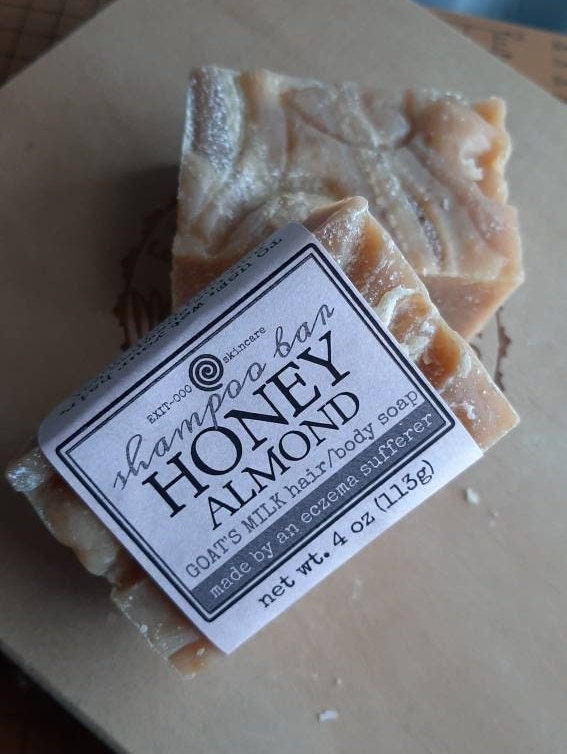 SBar: SHAMPOO BAR Goat's Milk Honey Almond